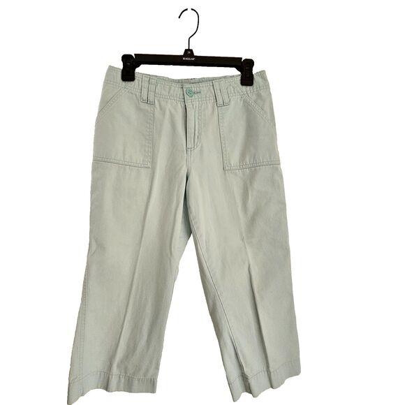Sonoma Life Style Capri Pants Womens 6 Mint Green Pockets 28x20.5 Mid Rise - Picture 9 of 9